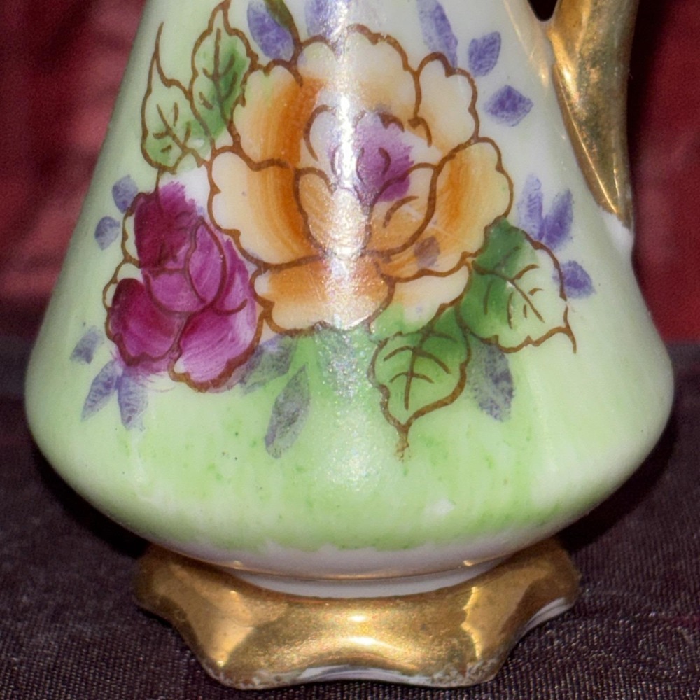 Vintage Ucagco Japan‎ Hand Painted Porcelain Mini Vase/ Pitchers Decorative GVC - Picture 15 of 16